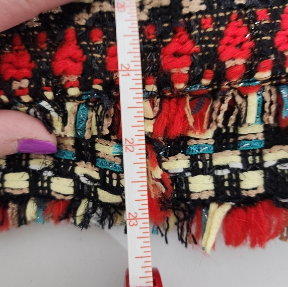 Chic Multicolor Tweed Jacket From TRUTH & PRIDE, Size Large - Picture 8 of 11